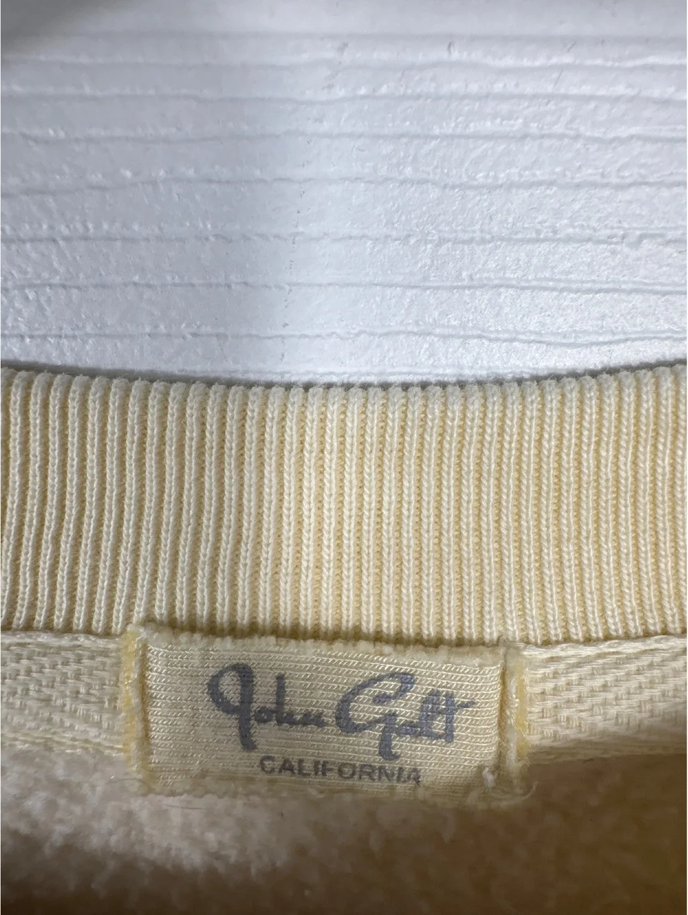 John Galt Cream Baie De St Jean Saint Barth Sweatshirt